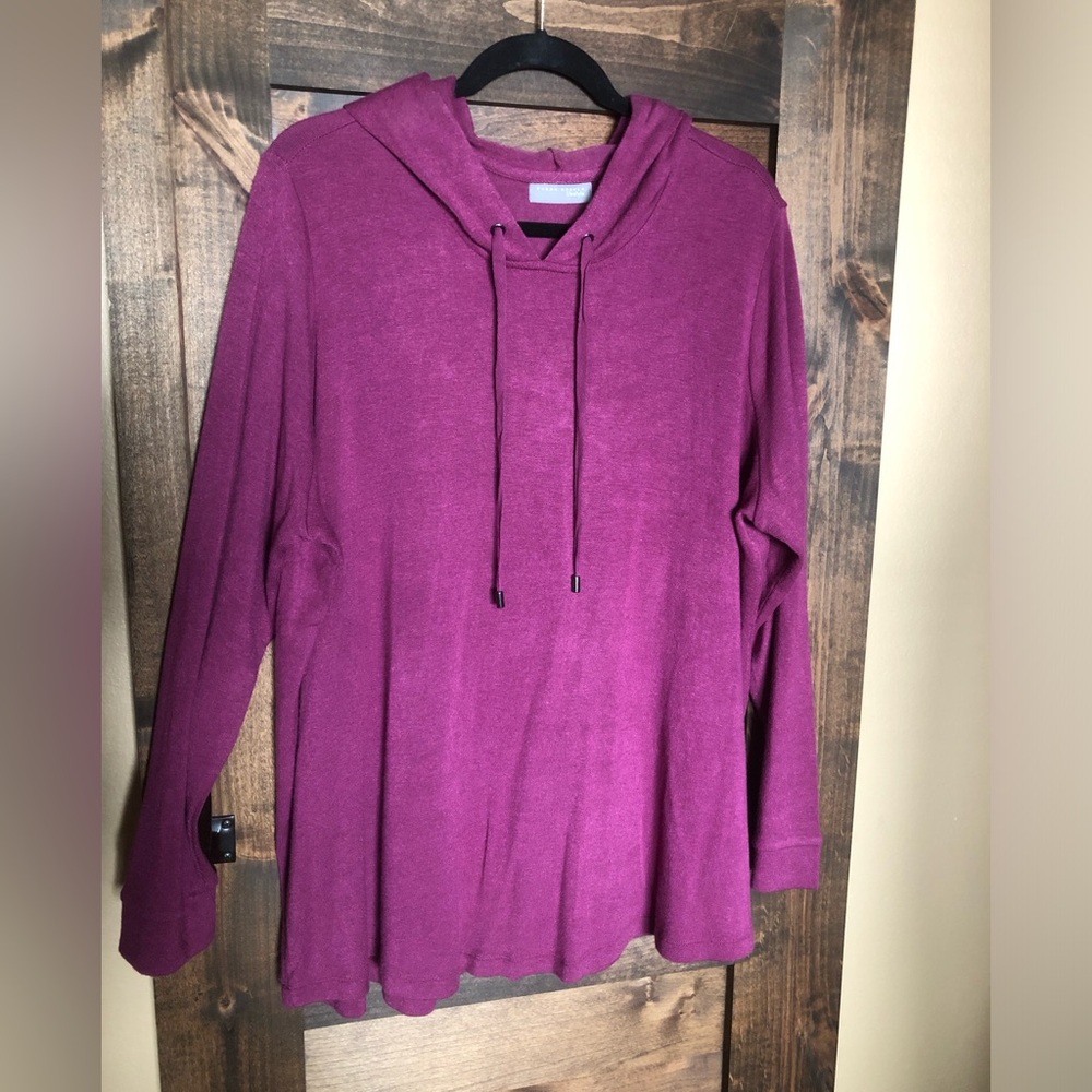 Super soft hooded tunic by Susan Graver